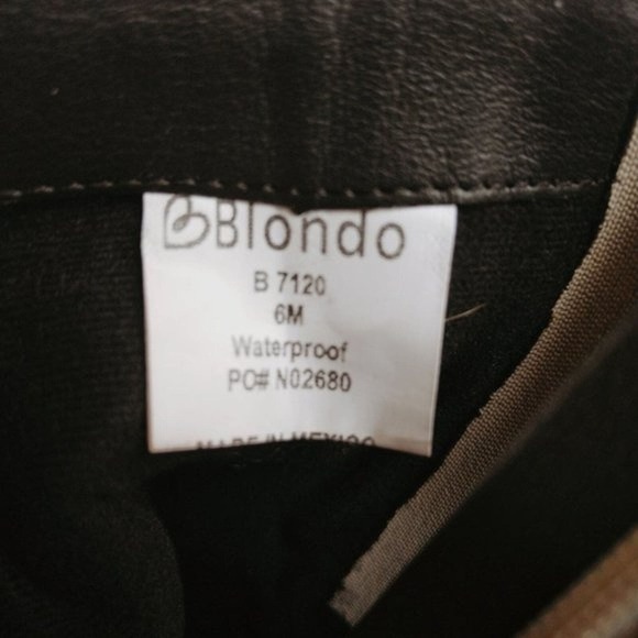 Blondo Womens Boots Que Leather Waterproof Booties Size 6 - Picture 9 of 10